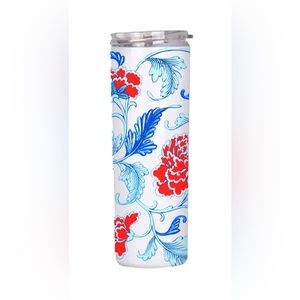 Classical flowers  Semi handmade 20oz stainless straight bottle birthday gift